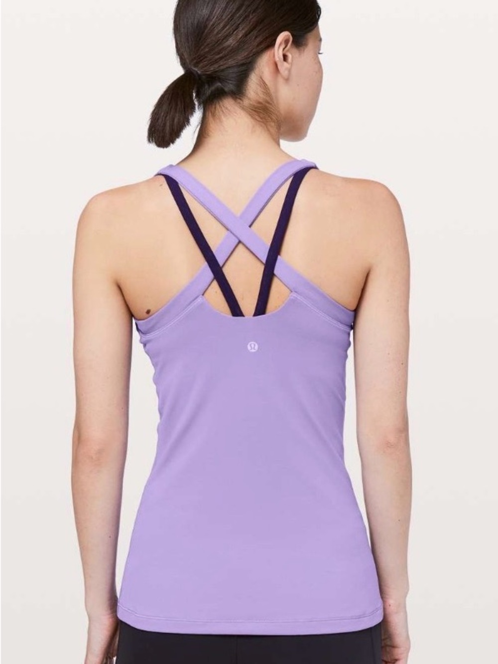 Lululemon‎ Women's Rally Your Heart Tank Top Enchanted Iris/Dk Court Purple Sz 4